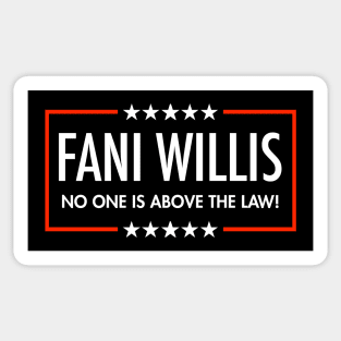 Fani Willis - No One is Above the Law (black) Sticker